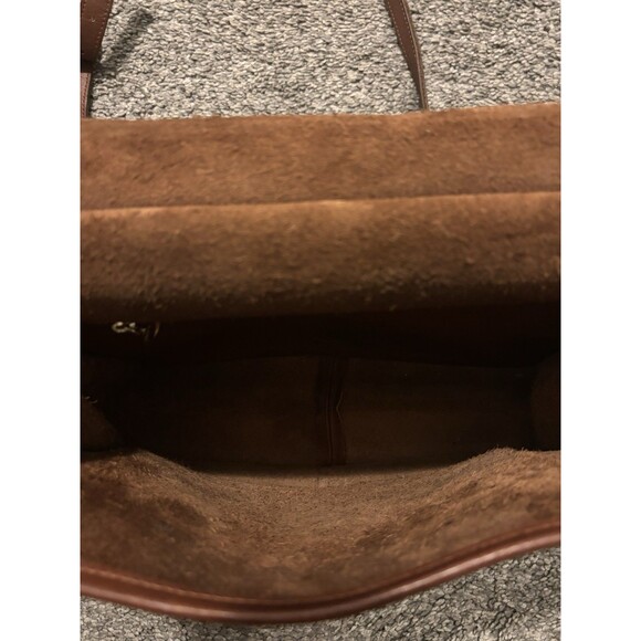 Vintage Coach Willis 9927 Brown Leather Turn Lock Crossbody Bag - Picture 8 of 15